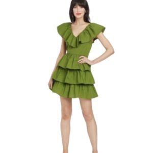 Green Ruffled Dress